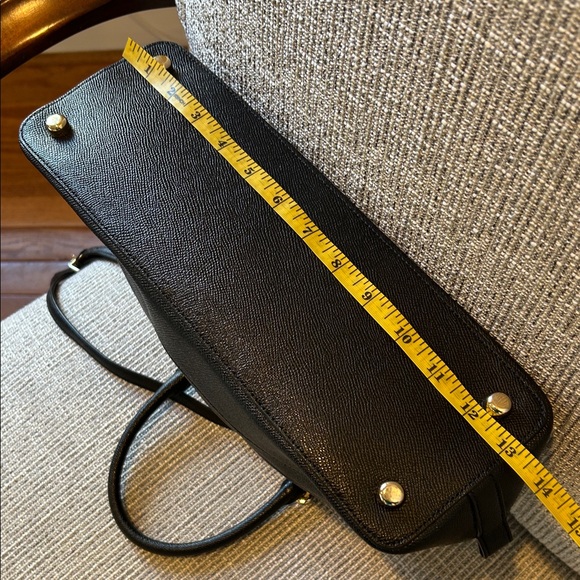 Coach F57524 Black Leather Satchel Bag - Picture 10 of 17